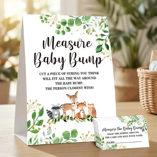 Vista 10 de DETIHO Tarjetas de juego de dinosaurio para baby shower, 1 letrero de sugerencia de nombre de bebé con 50 tarjetas de relleno, juego de fiesta