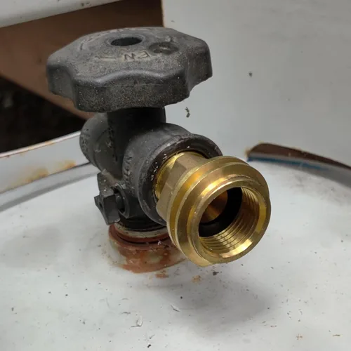 Vista 7 de Adaptador de propano POL a QCC1, tipo de conexión antiguo a nuevo, latón macizo Tank Adapter Universal Fit Convert POL LP Service Valve to QCC1