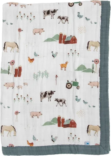Vista 16 de Little Unicorn Manta de recepción para recién nacidos Ultra suave, tela de muselina multicapa Regalo para recién nacidos y para llevar