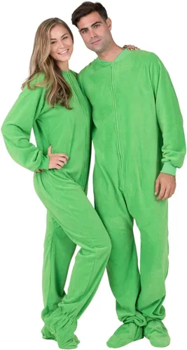 Vista 3 de Footed Pajamas - Mameluco familiar a juego Suéteres de una pieza para niños, niñas, hombres, mujeres y mascotas Unisex