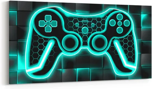 Vista 11 de Feelyou Lienzo decorativo para pared, control de juegos, oficina, pósteres para adultos, regalos de juegos, arte de pared para el baño, arte