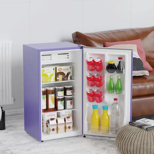 Vista 6 de ARCTIC CHEF Mini compartimento para refrigerador y congelador, control de termostato ajustable, puertas reversibles, ideal para dormitorio, oficina