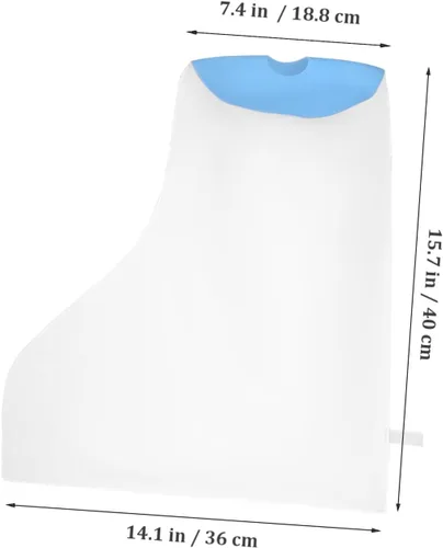 Vista 2 de Cubierta impermeable para pie para protector de ducha, fácil de usar, cubierta de baño para pie adulto después de la cirugía, sello de ajuste cómodo