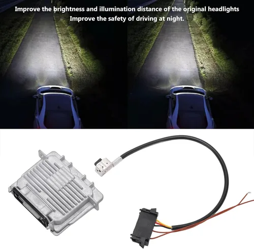 Vista 3 de ARAMOX Módulo de control de faros delanteros de xenón, conector de balasto de faros delanteros 89089352 de repuesto para Grand Cherokee 2014‑2020