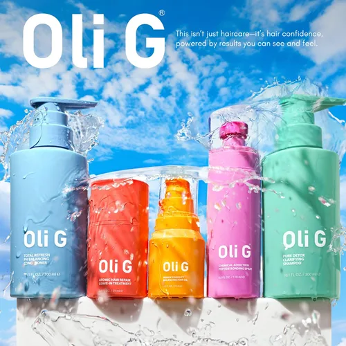 Vista 7 de Oli G Total Refresh - Acondicionador diario ligero para todo tipo de cabello, con aceite de marula, manteca de karité, proteínas botánicas