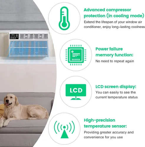 Vista 4 de briidea - Toma de temperatura controlada, salida de termostato compatible con aire acondicionado de ventana, calentadores de espacio, ventiladores