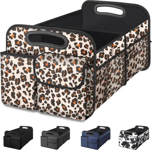 Vista 20 de Femuar Organizador de maletero de gran capacidad, accesorio impermeable para coche, antideslizante, plegable, adecuado para todos los vehículos