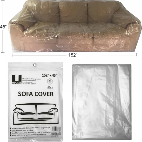 Vista 2 de Uboxes Fundas protectoras de poliéster para sofá, 152 x 45 pulgadas (paquete de 1)