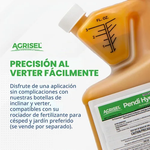 Vista 4 de Agrisel Pendi Hydrocap Herbicida, Fórmula Pre-Emergente, Eficaz contra Más de 40 Malezas de Hoja Ancha y Pastos, Sin Manchas, Se Mezcla Fácilmente