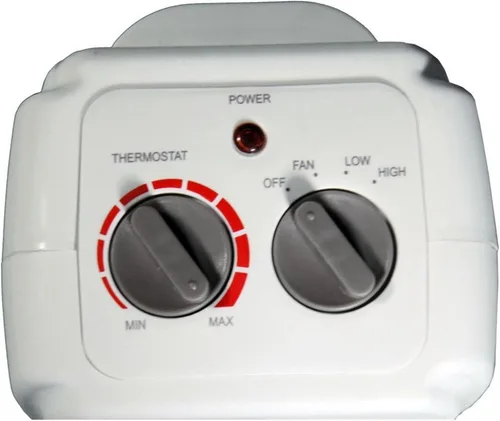 Vista 3 de Comfort Glow CEH255 Horno de seguridad de cerámica oscilante, longitud: 4.63 pulgadas, ancho: 5.75 pulgadas, altura: 10.5 pulgadas, gris
