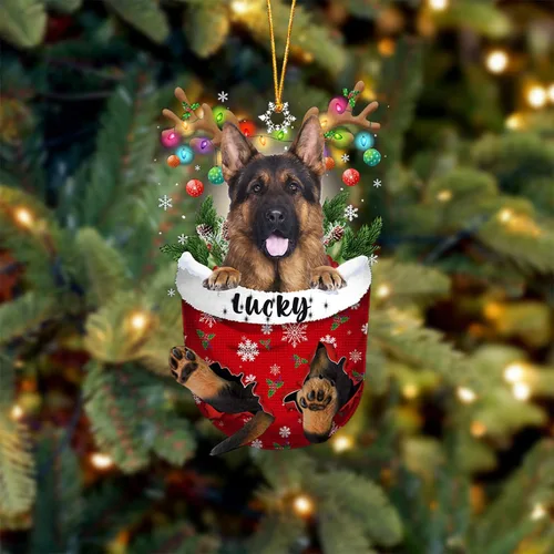 Vista 149 de Adorno de Navidad personalizado para perro Airedale Terrier en bolsillo de nieve, adorno para árbol de Navidad, idea de regalo para amantes