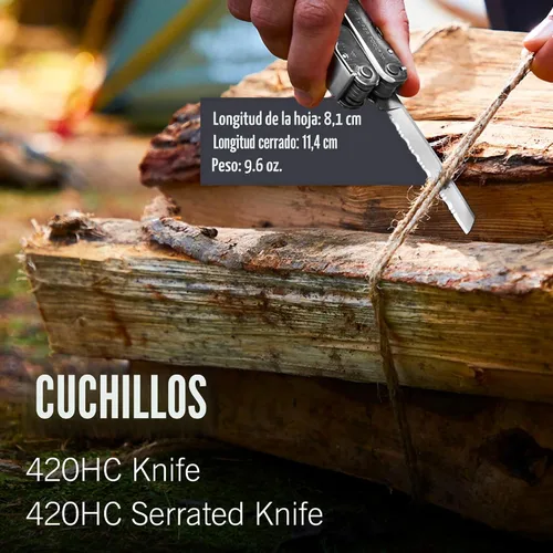 Vista 2 de Herramienta 300 multiusos Leatherman Super Tool, de acero inoxidable