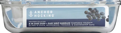 Vista 6 de Plato hondo para pasteles Anchor Hocking 81214L11 de Oven Basics; 9.5 pulgadas, transparente, Cazuela, Transparente