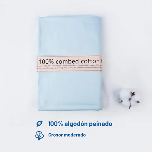 Vista 7 de The Yard, tela de algodón azul bebé de 2 yardas, tela de popelina de algodón natural, 59 pulgadas de ancho, tela 100% algodón, muselina bordada