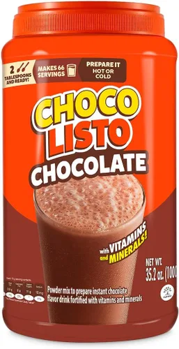 Vista 9 de Chocolisto - Bebida instantánea de chocolate, bebida nutritiva con vitaminas y minerales, 10.5 onzas, paquete de 1.
