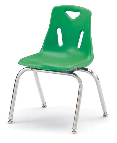 Vista 8 de Jonti-Craft Berries 8146JC1130 - Silla apilable con patas cromadas, 16 pulgadas de altura, color lima