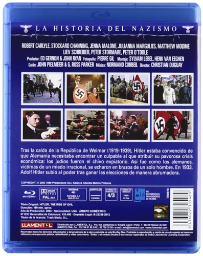 Vista 2 de Hitler The Rise of Evil ( 2003 ) ( Hitler La naissance du mal ) Blu-Ray, Reg.ABC Import - Spain