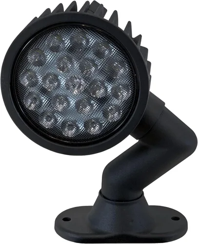 Vista 2 de Buyers Products 1492145 Luz de trabajo LED de inundación ultra brillante articulada de 5 pulgadas de ancho, 18 LED, 4500 lúmenes, clasificación