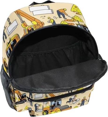 Vista 4 de Mochilas para niños, Excavadora Camión Coches, Mochilas Daypack