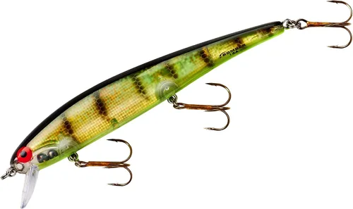 Vista 4 de Bomber Señuelos Long A Slender Minnow Jerbait Señuelo de Pesca Chartreuse Flash Espalda Negra/Vientre Naranja