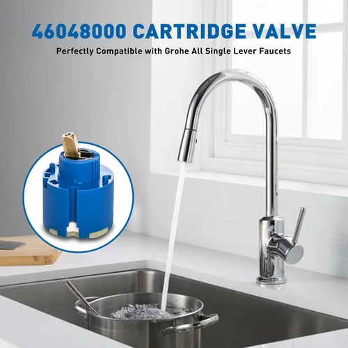 Vista 5 de Reemplazo para Grohe 46048000 Single Handle - Válvula mezcladora de cerámica (1.811 in)