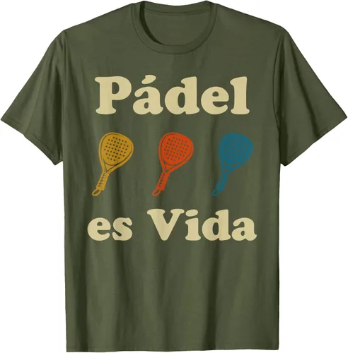 Vista 8 de Padel ES Vida Player Sport Life in Spanish En Espanol Men's T-Shirt