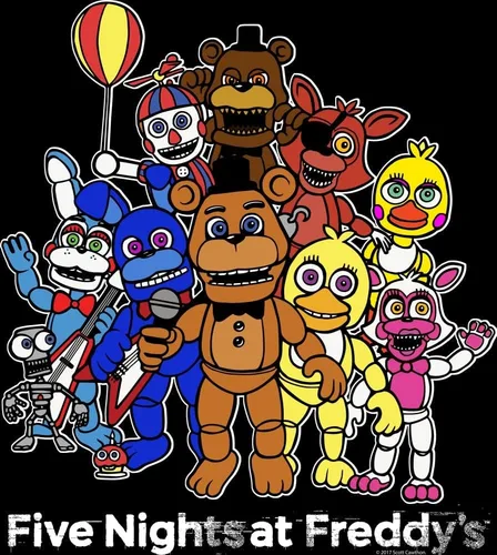 Vista 2 de Camiseta negra para niño Five Nights at Freddy's Character Group