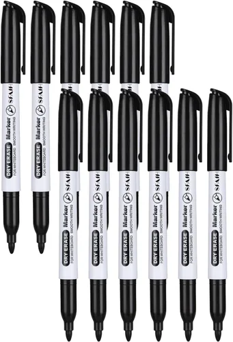 Vista 11 de SFAIH Fine Tip Dry Erase Markers - 15 Pack 15 Assorted Color Whiteboard Erasable Markers, Ideal for Classroom School Office Home Use on White Board