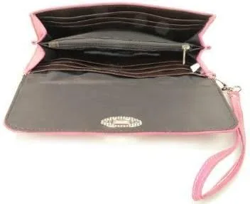 Vista 4 de Rosa Studded Turnlock Wristlet cartera