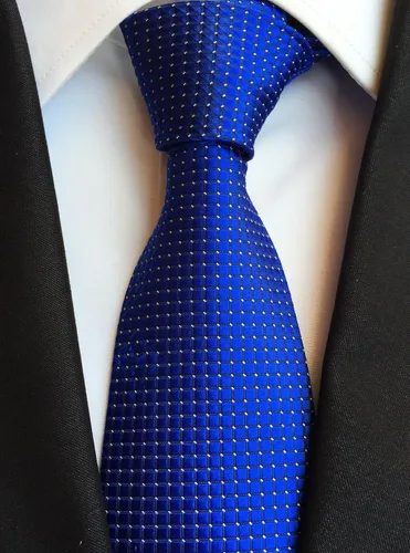 Vista 2 de Elfeves Corbatas formales modernas con estampado de rayas para hombre