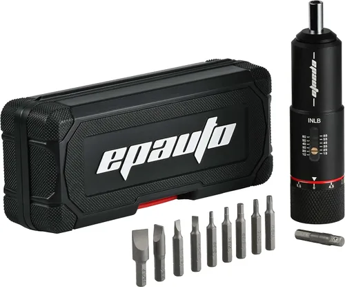 Vista 9 de EPAuto Destornillador manual para armas de fuego Engranajes de bicicleta, 10-65 pulgadas/Lbs - 10 bits, negro