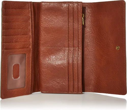 Vista 5 de Fossil Logan RFID - Cartera de piel con solapa para mujer talla única