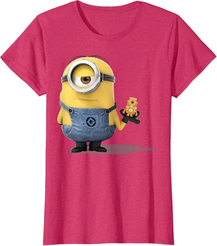 Vista 10 de Camiseta Despicable Me Minions Holding A Ginger Bread Minion Retrato Pequeña
