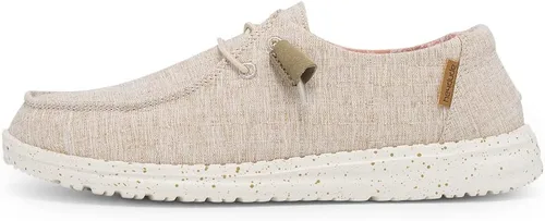 Vista 2 de Hey Dude Wendy Chambray - Mocasines con cordones para mujer, cómodos y ligeros