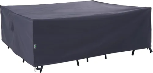 Vista 9 de F&J - Cubierta de mesa para patio al aire libre, 62 x 42 x 27.5 pulgadas, impermeable, resistente a los rayos UV, protección contra la nieve
