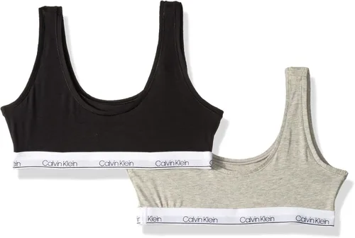 Vista 3 de Calvin Klein Girls' Modern Cotton Bralette, Singles and Multipack