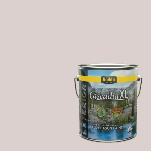 Vista 108 de Rodda Paint CASCADIA XL Pintura e imprimación satinada para exteriores en uno, cuarto de galón, Metropolis Mood