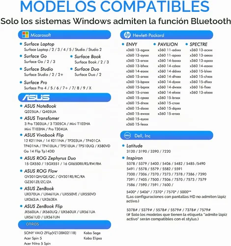 Vista 6 de Lápiz óptico para Surface Pro, Uogic Stylus Pen con rechazo de palma, escritura suave, 1024 niveles de presión, recargable, para Surface Pro