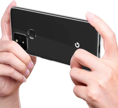 Vista 2 de Funda transparente para Google Pixel 4a 5G, no compatible con Pixel 4a, delgada, suave, silicona flexible, gel de poliuretano termoplástico, a