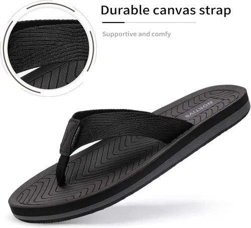 Vista 2 de NORTIV 8 Chanclas para hombre, cómodas y ligeras, zapatos de playa