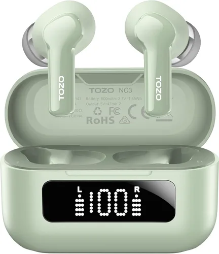 Vista 12 de TOZO Auriculares inalámbricos híbridos con cancelación activa de ruido en Negro