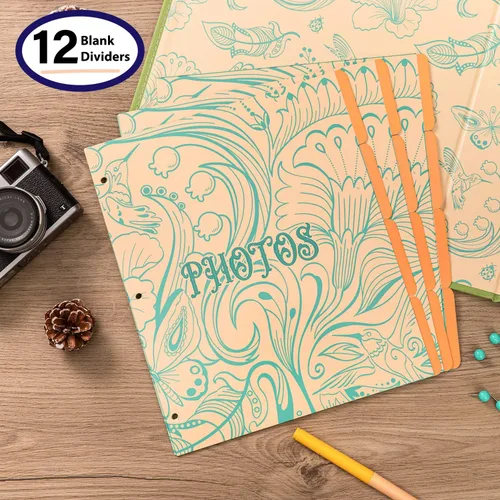 Vista 7 de COFICE Álbum de fotos de 4 x 6 pulgadas, carpeta de 3 anillas, libro de fotos grande con hojas de índice y divisorias, libro de fotos grande