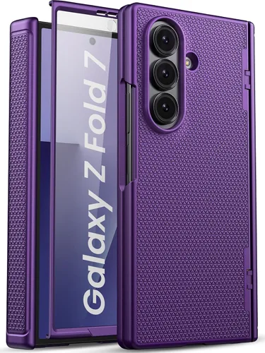 Vista 10 de Funda para Samsung Galaxy Z Fold 7 con Protección de Bisagra y Protector de Pantalla, Diseño Delgado de PC Duro Resistente a Golpes 360° Funda