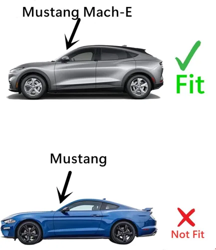 Vista 3 de Vidrio templado para puerta trasera del lado izquierdo del conductor compatible con modelos Ford Mustang Mach-E 2021-2025