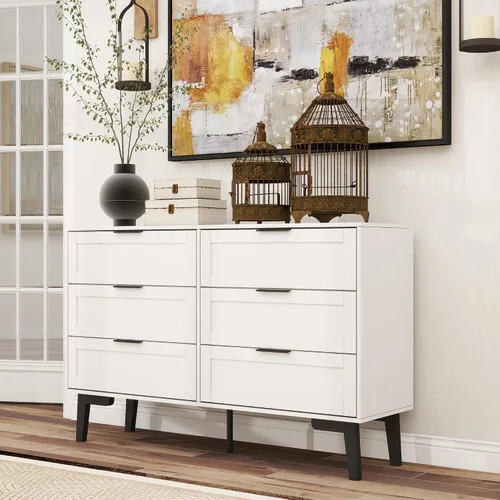 Vista 12 de TaoHFE Cómoda negra de 4 cajones para dormitorio, cómoda de lencería de madera para dormitorio, moderna cómoda negra de 36 pulgadas de alto
