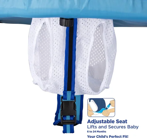 Vista 6 de Aqua Leisure - Barco para bebé autoinflable con asiento ajustable, toldo retráctil y protección solar