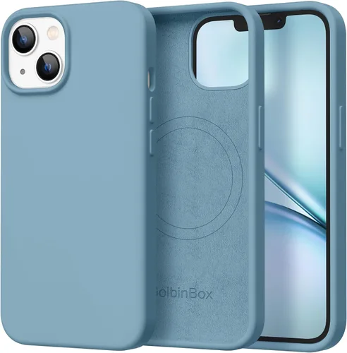 Vista 149 de GolbinBox Funda magnética para iPhone 17, compatible con MagSafe, cubierta de silicona integrada para control de cámara, funda de silicona líquida a