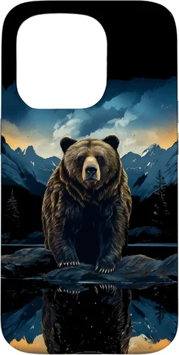 Vista 14 de Bear Grizzly Animal Mountain Hiking Case for iPhone 16