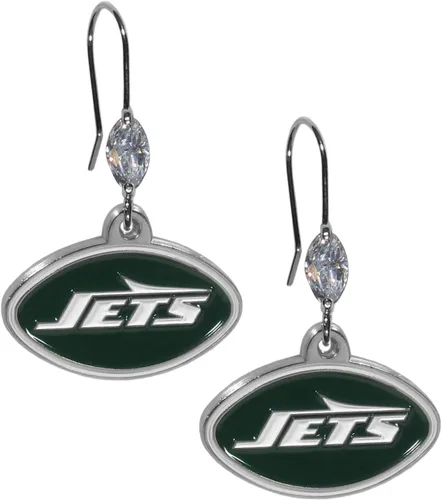 Vista 6 de Pendientes colgantes de cristal de la NFL