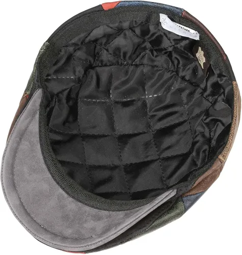 Vista 5 de Lierys Capri Bic - Gorra plana de piel para hombre, hecha en Italia
